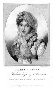 玛丽亚·路易莎（Maria Louisa），奥地利大公爵夫人，1813年。 作者 亨利·迈耶（Henri Meyer）