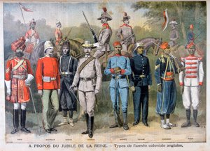 1897年，英国殖民军的军服
