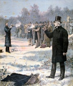 保罗·德劳德（Paul Deroulede）和乔治·克莱门梭（Georges Clemenceau）之间的决斗，1893年