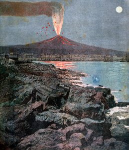 埃特纳火山爆发，西西里，1892年 作者 亨利·迈耶（Henri Meyer）