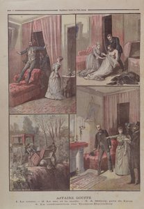 Gouffe Mystery，来自&39;Le Petit Journal&39;的插图，1890年12月20日 作者 亨利·迈耶（Henri Meyer）