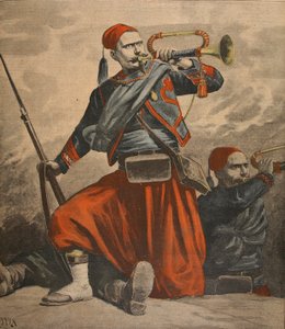 马拉科夫的故事，来自&39;Le Petit Journal：Supplement illustre&39;的插图，1898年3月27日 作者 亨利·迈耶（Henri Meyer）