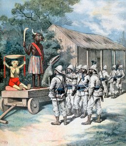 战争偶像，加纳，非洲达荷美，1892年 作者 亨利·迈耶（Henri Meyer）