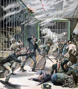 1891年，法国蒙索莱米纳斯动物园的事件 作者 亨利·迈耶（Henri Meyer）