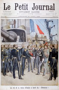 1899年，法国国王布雷纳斯号战舰上的意大利王后 作者 亨利·迈耶（Henri Meyer）