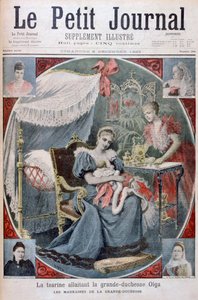 沙皇护理俄国大公爵夫人奥尔加，1895年 作者 亨利·迈耶（Henri Meyer）