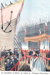 FelixFaure 号帆船揭幕仪式，勒阿弗尔 作者 亨利·迈耶（Henri Meyer）