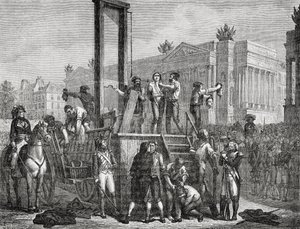罗伯斯皮尔及其追随者于1794年执行，由乔纳德镌刻 作者 亨利·雷诺（Henri Renaud）