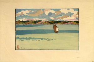 船，弗雷斯纳伊湾（圣卡斯特）（Baie de la Fresnaye）。