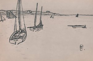 布列塔尼的乡村 作者 亨利·里维耶尔（Henri Riviere）