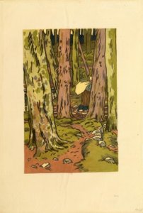 洛圭维的木制洗衣房 作者 亨利·里维耶尔（Henri Riviere）