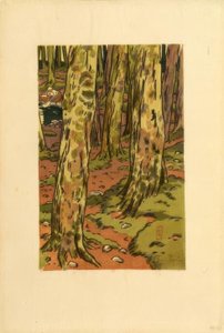 洛圭维的木制洗衣房 作者 亨利·里维耶尔（Henri Riviere）