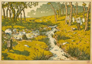 吕索（Le Ruisseau 作者 亨利·里维耶尔（Henri Riviere）