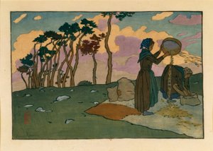 Vanneuses (Loguivy) 作者 亨利·里维耶尔（Henri Riviere）