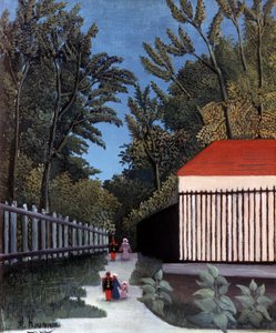 蒙苏里公园的景色，1910年 作者 亨利·卢梭