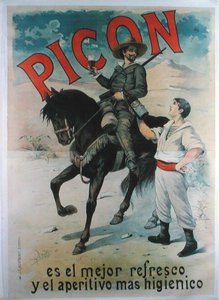 西班牙开胃酒 "Picon "的广告海报
