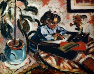 一位小女生，1907年。
