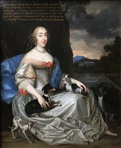 法语：  路易丝-玛丽-克里斯蒂娜，萨瓦王妃（？）奥尔良的安妮-玛丽-路易丝肖像，后人题字称她为萨瓦的路易莎-克里斯蒂娜 作者 亨利和查尔斯·博布伦