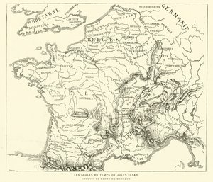 Lands of the Gauls during the time of Julius Caesar (engraving) 作者 亨利·德·蒙托（后）