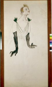 伊薇特·吉尔伯特（Yvette Guilbert） 作者 亨利·德·图卢兹·劳特雷克