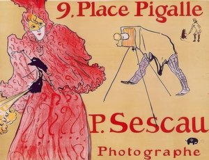 9. Place Pigalle-P. Sescau，摄影师 作者 亨利·德·图卢兹·劳特雷克