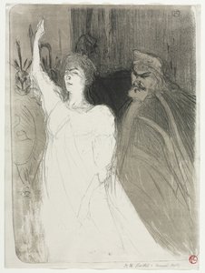 克拉达·沃德（Clara Ward），《王子王子》，1894年。 作者 亨利·德·图卢兹·劳特雷克