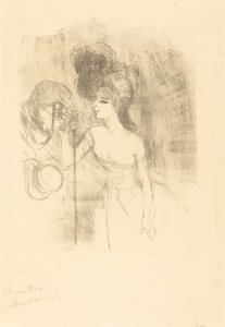 Anna Held和Bald Anna Held和Bald，1896年。 作者 亨利·德·图卢兹·劳特雷克