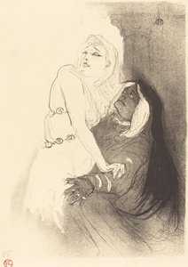 在文艺复兴时期：萨拉-伯恩哈特在 "菲德尔 "中 (A la Renaissance: Sarah Bernhardt dans "Phèdre" ) 作者 亨利·德·图卢兹·劳特雷克