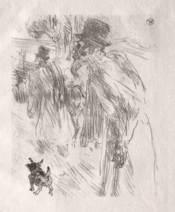 在西奈山脚：卡尔斯巴德的波兰犹太人，1898年。 作者 亨利·德·图卢兹·劳特雷克