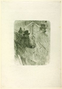 莫伊兹男爵乞讨，选自《Au Pied du Sinaï 作者 亨利·德·图卢兹·劳特雷克