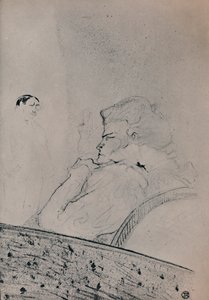 布兰德斯在她的更衣室，约1895年，1946年 作者 亨利·德·图卢兹·劳特雷克