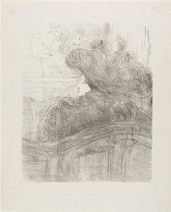 Cléo de Mérode，来自十三张石版画 作者 亨利·德·图卢兹·劳特雷克