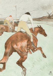 赛马会（Le Jockey）。 1899年 作者 亨利·德·图卢兹·劳特雷克
