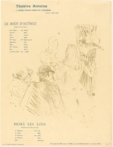 向莫里哀致敬 向莫里哀致敬》，1897年。 作者 亨利·德·图卢兹·劳特雷克