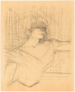 在 "La glu"（在 "La glu"）。 作者 Henri de Toulouse Lautrec