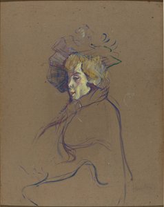 简-艾弗尔，1892年。 作者 亨利·德·图卢兹·劳特雷克