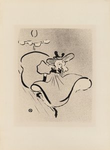 简·艾薇儿，来自 Le Café-Concert 作者 亨利·德·图卢兹·劳特雷克