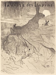 兔子圆舞曲》，1895年。 作者 亨利·德·图卢兹·劳特雷克