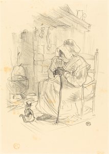 Le secret, 1895. 作者 亨利·德·图卢兹·劳特雷克