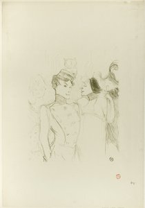 Lender 和 Lavallière 在 Variétés 歌剧院演出 作者 亨利·德·图卢兹·劳特雷克