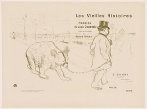 Les Vieilles histoires: 封面 - 插图 作者 亨利·德·图卢兹·劳特雷克