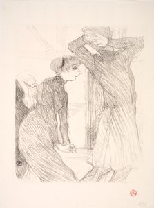 Lugné Poë 和 Berthe Bady 在《Au-dassus des Forces Humaines》中的表演 作者 亨利·德·图卢兹·劳特雷克