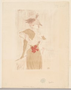 马塞尔-伦德小姐，起立 作者 Henri de Toulouse-Lautrec