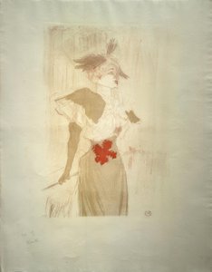 Marcelle Lender小姐，站立 作者 亨利·德·图卢兹·劳特雷克