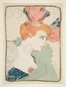 马塞尔-朗德小姐肖像半身像 作者 Henri de Toulouse-Lautrec