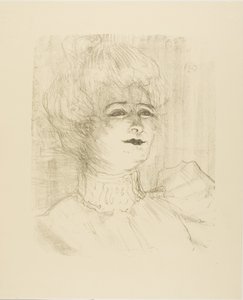 玛丽-路易丝-马西，来自 Treize Lithographies 作者 亨利·德·图卢兹·劳特雷克
