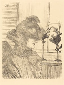 Mrs. Le Marguoin, Milliner (Le Marguoin夫人，裁缝师) 作者 亨利·德·图卢兹·劳特雷克