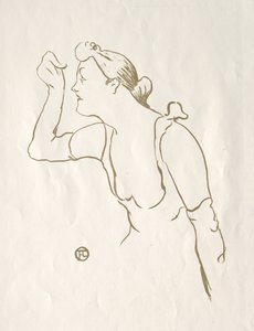 宝拉·布雷比恩（PaulaBrébion），1893年。 作者 亨利·德·图卢兹·劳特雷克