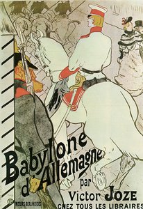 维克多·乔兹（Victor Joze）的《巴比伦dAllemagne》书海报，1894年。
