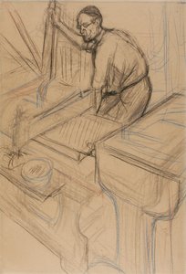 研究，约1893年 作者 亨利·德·图卢兹·劳特雷克